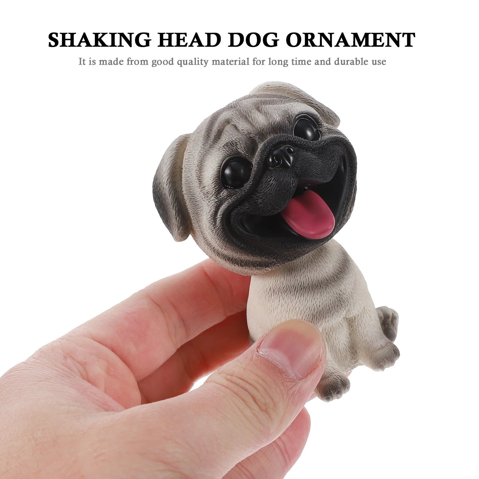 Mini pug dashboard decoration