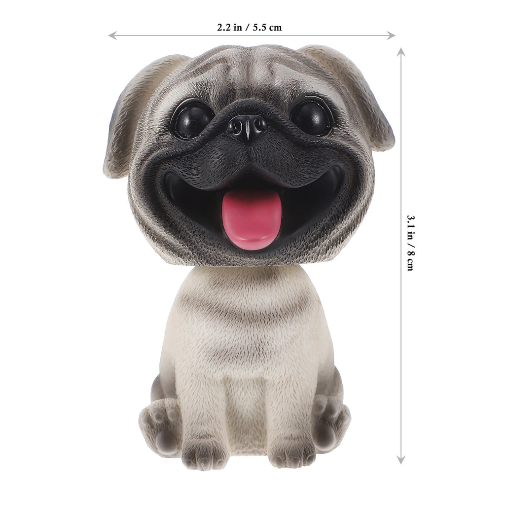 Mini pug dashboard decoration