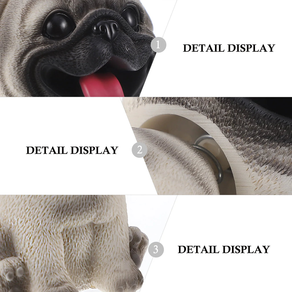 Mini pug dashboard decoration